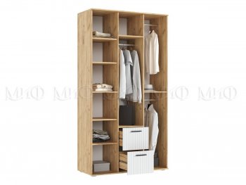 Шкаф 1200 мм Сильвия, крафт/белый (Миф) в Сухом Логу - suhoj-log.mebel-e96.ru
