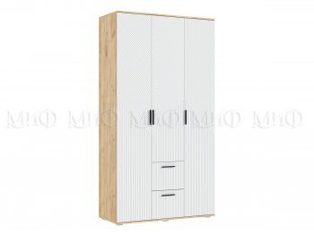 Шкаф 1200 мм Сильвия, крафт/белый (Миф) в Сухом Логу - suhoj-log.mebel-e96.ru