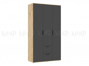 Шкаф 1200 мм Сильвия, крафт/графит (Миф) в Сухом Логу - suhoj-log.mebel-e96.ru