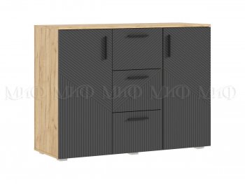 Комод Сильвия, крафт/графит (Миф) в Сухом Логу - suhoj-log.mebel-e96.ru