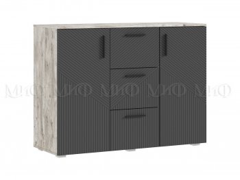 Комод Сильвия, дуб юкон/графит (Миф) в Сухом Логу - suhoj-log.mebel-e96.ru