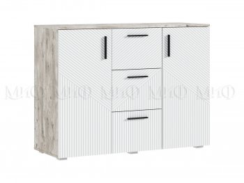 Комод Сильвия, дуб юкон/белый (Миф) в Сухом Логу - suhoj-log.mebel-e96.ru