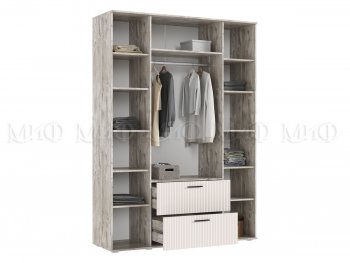Шкаф 1600 мм Сильвия, дуб юкон/кашемир (Миф) в Сухом Логу - suhoj-log.mebel-e96.ru