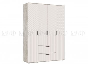 Шкаф 1600 мм Сильвия, дуб юкон/кашемир (Миф) в Сухом Логу - suhoj-log.mebel-e96.ru