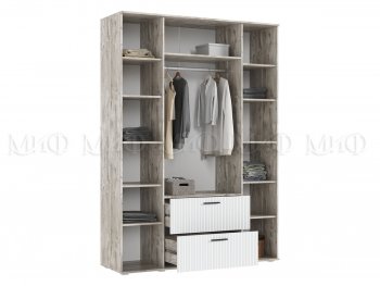 Шкаф 1600 мм Сильвия, дуб юкон/белый (Миф) в Сухом Логу - suhoj-log.mebel-e96.ru