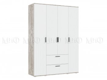 Шкаф 1600 мм Сильвия, дуб юкон/белый (Миф) в Сухом Логу - suhoj-log.mebel-e96.ru