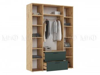 Шкаф 1600 мм Сильвия, крафт/грин (Миф) в Сухом Логу - suhoj-log.mebel-e96.ru