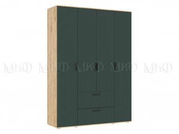 Шкаф 1600 мм Сильвия, крафт/грин (Миф) в Сухом Логу - suhoj-log.mebel-e96.ru