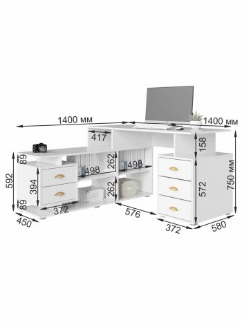 Стол компьютерный СК-8 (ВНК) в Сухом Логу - suhoj-log.mebel-e96.ru