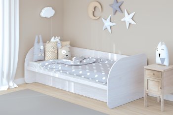 Кровать с подъемным механизмом Сказка, ясень (Зарон) в Сухом Логу - suhoj-log.mebel-e96.ru