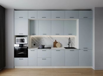 Кухонный гарнитур Смоки 3400 мм МДФ (Санвут) в Сухом Логу - suhoj-log.mebel-e96.ru