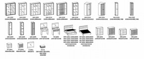 Спальный гарнитур ЛУНА (модульный)  Бодега белая в Сухом Логу - suhoj-log.mebel-e96.ru