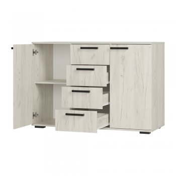 Комод Стандарт №2 NEW крафт белый  (БТС) в Сухом Логу - suhoj-log.mebel-e96.ru