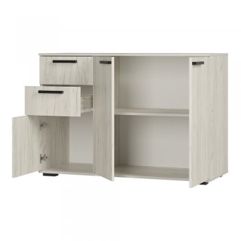 Комод Стандарт 3 NEW крафт белый (БТС) в Сухом Логу - suhoj-log.mebel-e96.ru