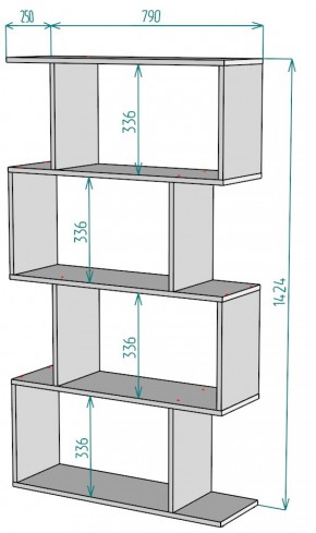 Стеллаж S52 (Белый) в Сухом Логу - suhoj-log.mebel-e96.ru