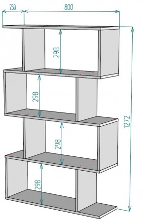 Стеллаж S54 (Белый) в Сухом Логу - suhoj-log.mebel-e96.ru