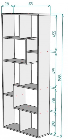 Стеллаж S8 (Белый) в Сухом Логу - suhoj-log.mebel-e96.ru