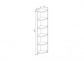 Стеллаж угловой  Сканди, СДУ370.1 (ДСВ) в Сухом Логу - suhoj-log.mebel-e96.ru