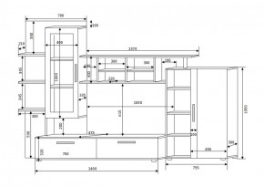 Стенка Фрэнк (Оливия 2) Стекло в Сухом Логу - suhoj-log.mebel-e96.ru