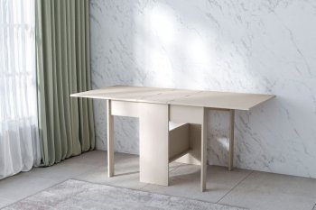 Стол-книжка ЛДСП Бодега белая (Диал) в Сухом Логу - suhoj-log.mebel-e96.ru