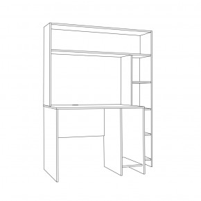 Стол компьютерный 12.74 Комфорт шелковый камень в Сухом Логу - suhoj-log.mebel-e96.ru