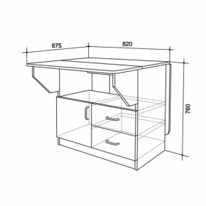 Стол-тумба (Мебельсон) в Сухом Логу - suhoj-log.mebel-e96.ru