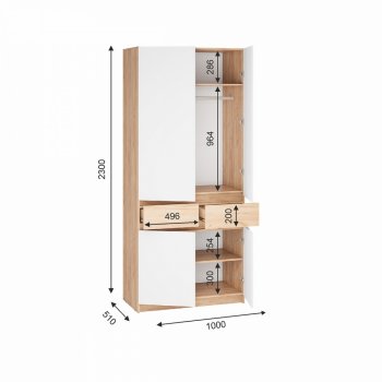 Шкаф 1000 мм Стоуби ШК-1000 (ИЦ) в Сухом Логу - suhoj-log.mebel-e96.ru