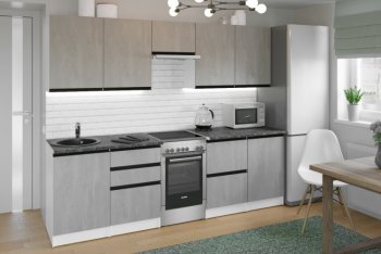Кухонный гарнитур Сюита мега 2500 мм (Герда) в Сухом Логу - suhoj-log.mebel-e96.ru
