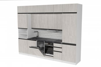 Кухонный гарнитур Сюита люкс 3000 мм (Герда) в Сухом Логу - suhoj-log.mebel-e96.ru