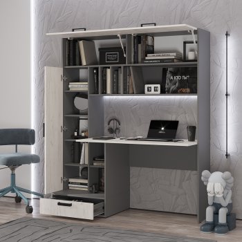 Стол компьютерный Техно графит/крафт  (БТС) в Сухом Логу - suhoj-log.mebel-e96.ru