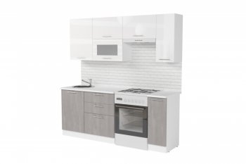 Кухонный гарнитур Терция ультра 2000 мм (Герда) в Сухом Логу - suhoj-log.mebel-e96.ru
