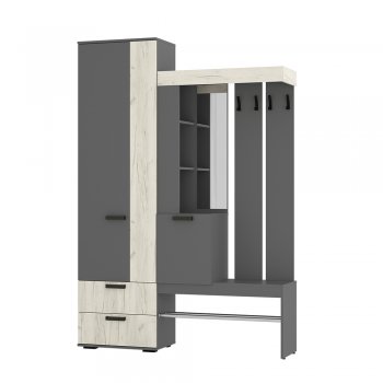 Прихожая Трамп графит/крафт белый (БТС) в Сухом Логу - suhoj-log.mebel-e96.ru