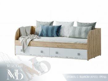 Кровать с ящиками Тренд LIGHT КР-01 (БТС) в Сухом Логу - suhoj-log.mebel-e96.ru | фото