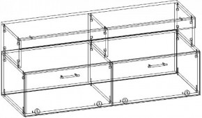 Тумба малая ТМС-1200 (Дуб сонома/Белый глянец) в Сухом Логу - suhoj-log.mebel-e96.ru