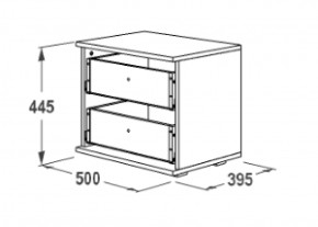 Тумба с 2-мя ящиками Ольга-14 в Сухом Логу - suhoj-log.mebel-e96.ru