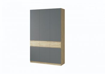 Шкаф 1500 мм Турин крафт/графит (ВВР) в Сухом Логу - suhoj-log.mebel-e96.ru