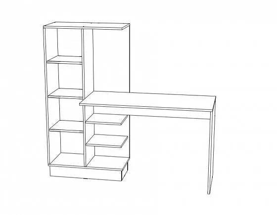 Стол компьютерный №1 Вега New Позитив (Миф) в Сухом Логу - suhoj-log.mebel-e96.ru