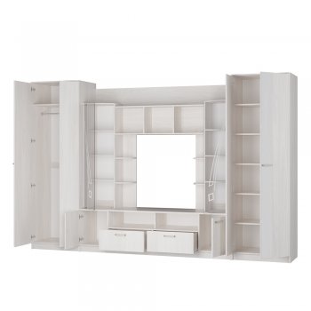 Стенка Венеция ясень белый (БТС) в Сухом Логу - suhoj-log.mebel-e96.ru