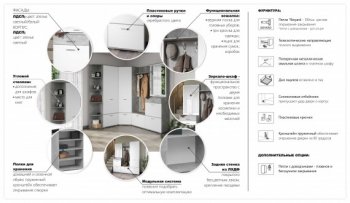 Прихожая Виола сонома/белый (Имп) в Сухом Логу - suhoj-log.mebel-e96.ru