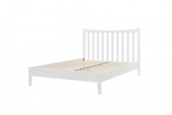 Кровать из массива Виола белый античный (БМ) в Сухом Логу - suhoj-log.mebel-e96.ru