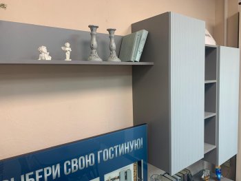 Стенка Сканди МДФ НМ-001 грин грей софт (Стиль) в Сухом Логу - suhoj-log.mebel-e96.ru