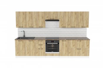 Кухонный гарнитур Янтарь 3000 мм (Герда) в Сухом Логу - suhoj-log.mebel-e96.ru