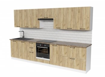 Кухонный гарнитур Янтарь 3000 мм (Герда) в Сухом Логу - suhoj-log.mebel-e96.ru