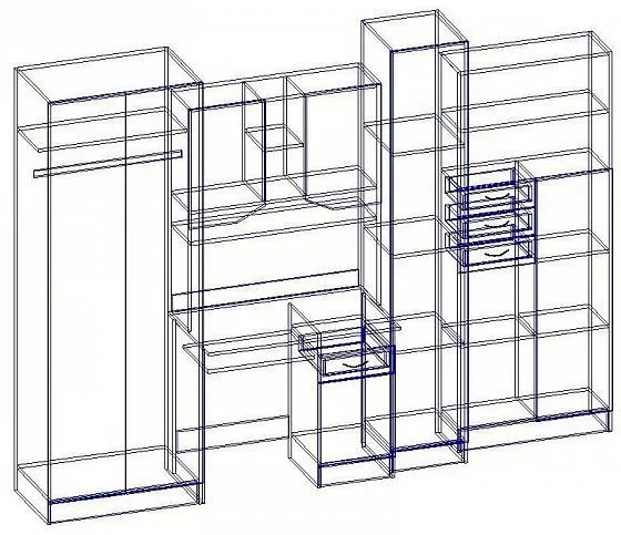 Стенка детская Юниор МДФ (Регион) в Сухом Логу - suhoj-log.mebel-e96.ru