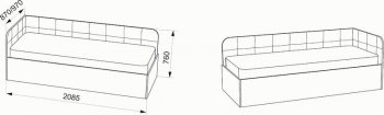 Кровать с подъемным механизмом Зарина антрацит (ИжМ) в Сухом Логу - suhoj-log.mebel-e96.ru