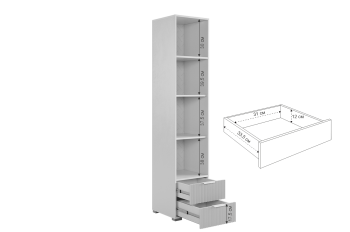 Шкаф однодверный 107.03 Зефир розовый (Мебельсон) в Сухом Логу - suhoj-log.mebel-e96.ru