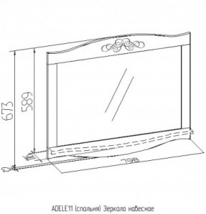 Зеркало навесное 11 Адель в Сухом Логу - suhoj-log.mebel-e96.ru
